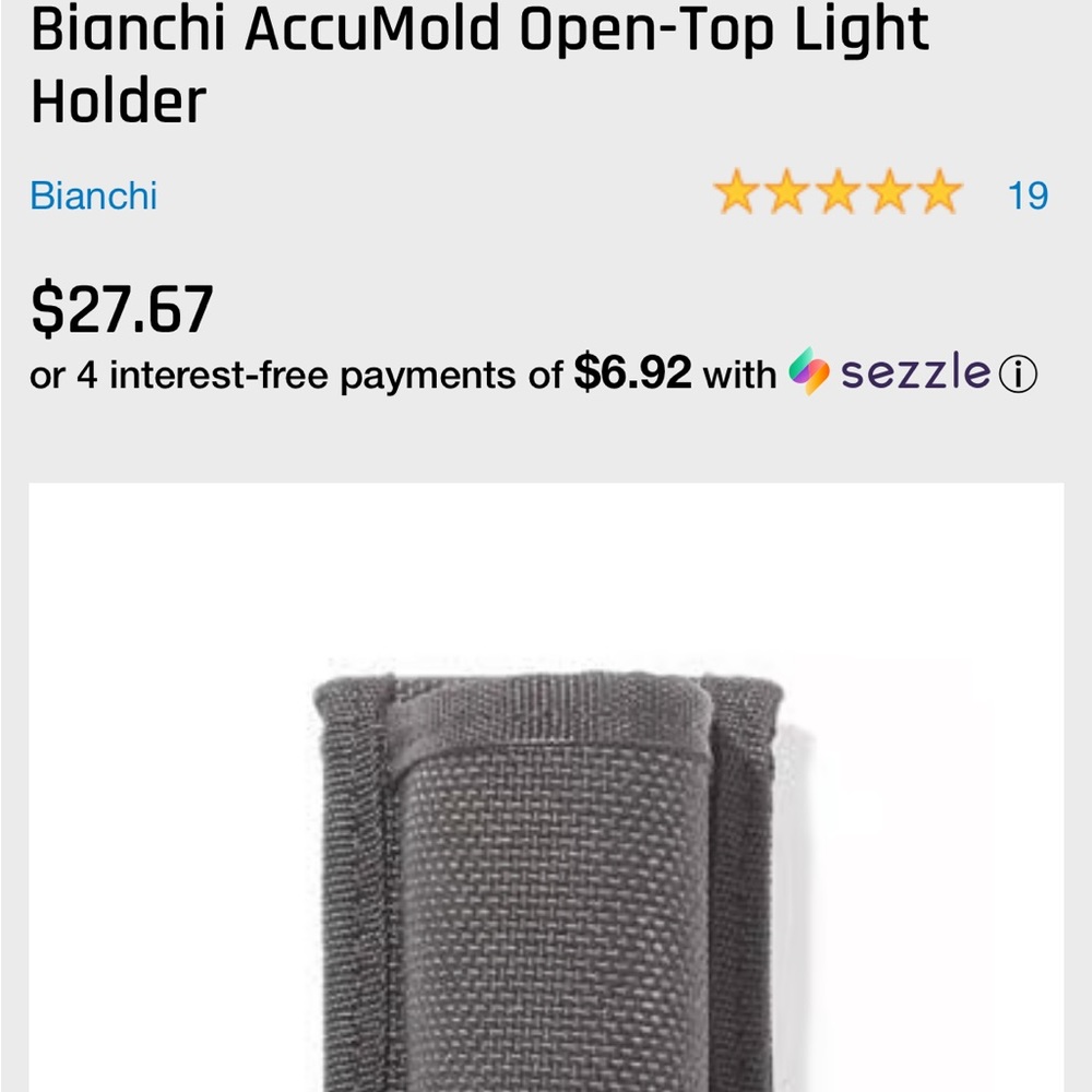Bianchi AccuMold Open-Top Light Holder - Picture 2 of 5